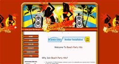 Desktop Screenshot of beachpartyhits.com